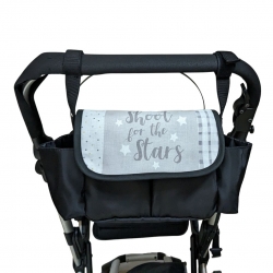 Bolsito pequeño carrito bebé - patchwork stars