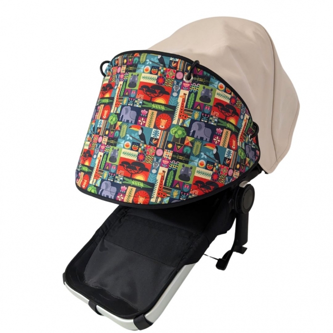 ALARGO DE CAPOTA UNIVERSAL PARA SILLA DE PASEO - SELVA PATCHWORK