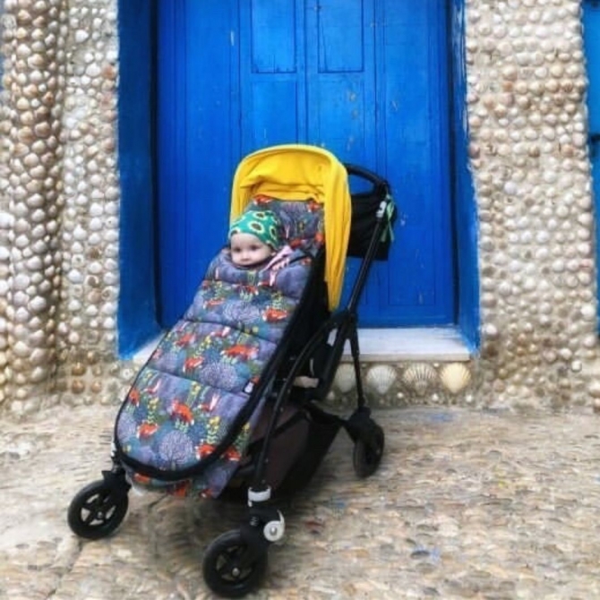 Saco silla Bugaboo Bee de verano estampado zorros