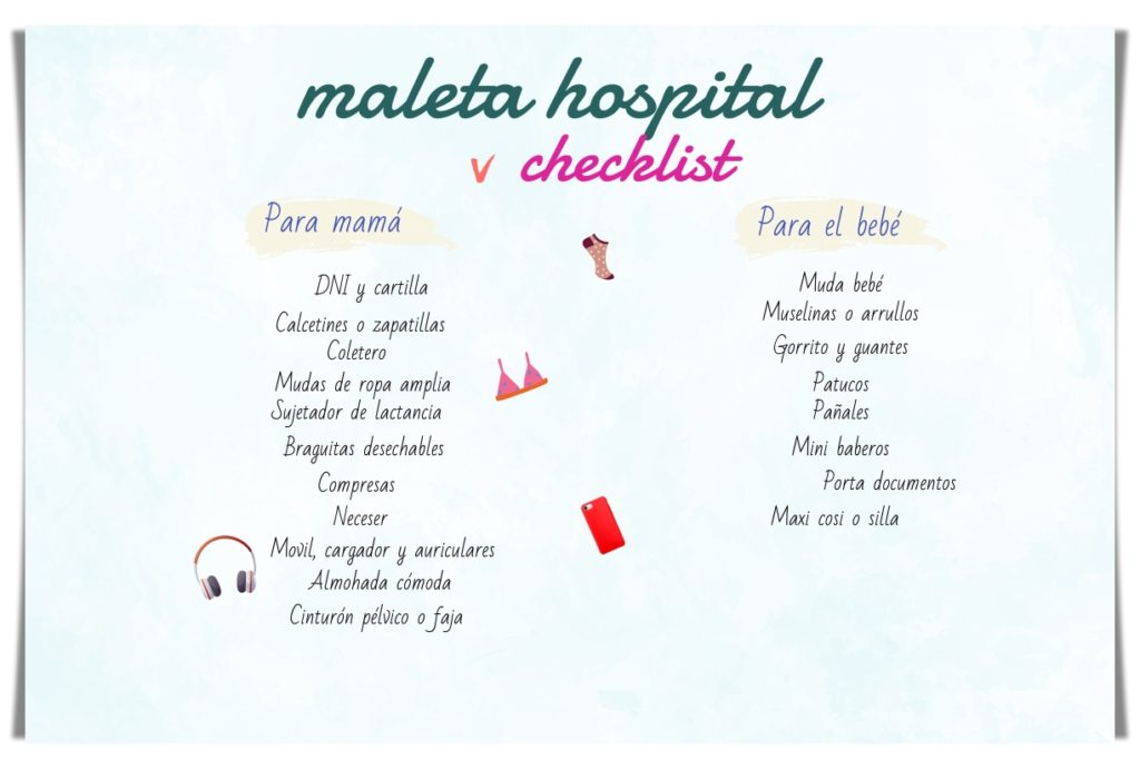 Maleta bebé hospital ¿que llevar para no olvidad nada? - incluye checklist