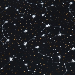974 constelación negro - tela impermeable